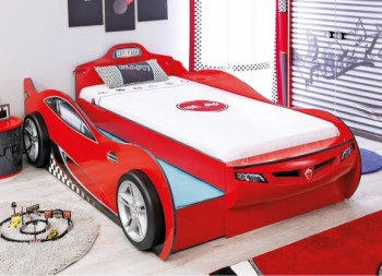 CARBED Кровать-машина Coupe с выдвижной кроватью Red 20.03.1306.00 в Олёкминске - olyokminsk.mebel54.com | фото