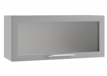 Гранд ВПГС 800 Шкаф верхний горизонтальный со стеклом Белый в Олёкминске - olyokminsk.mebel54.com | фото