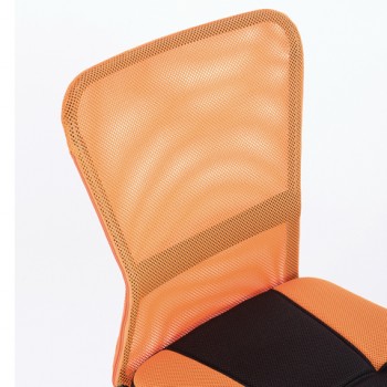Кресло компактное BRABIX Smart MG-313 (черный, оранжевый) в Олёкминске - olyokminsk.mebel54.com | фото