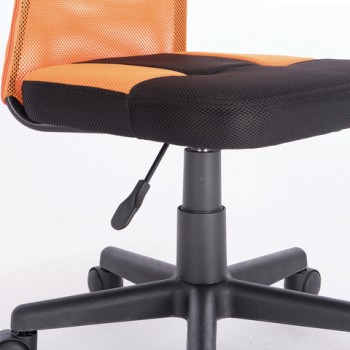 Кресло компактное BRABIX Smart MG-313 (черный, оранжевый) в Олёкминске - olyokminsk.mebel54.com | фото