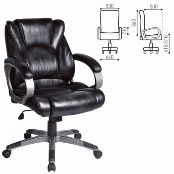 Кресло офисное BRABIX Eldorado EX-504 (черный) в Олёкминске - olyokminsk.mebel54.com | фото