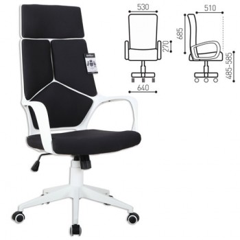 Кресло офисное BRABIX Prime EX-515 (черная ткань) в Олёкминске - olyokminsk.mebel54.com | фото