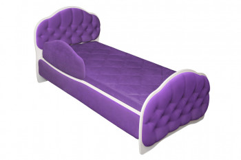 Кровать 160 Гармония 32 Фиолетовый (мягкий бортик) в Олёкминске - olyokminsk.mebel54.com | фото