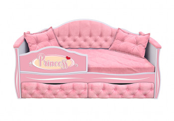 Кровать 160 серии Иллюзия 2 ящика 15 Бледно-розовый (подушки) в Олёкминске - olyokminsk.mebel54.com | фото