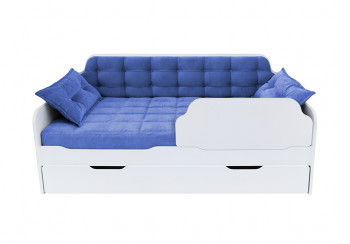 Кровать 170 серии Спорт Лайт 1 ящик 85 Синий (подушки) в Олёкминске - olyokminsk.mebel54.com | фото