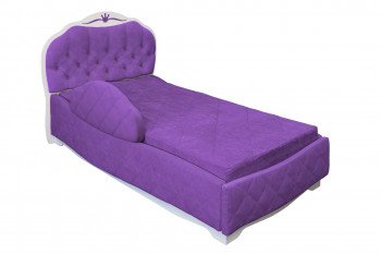 Кровать 190 Гармония Lux 32 Фиолетовый (мягкий бортик) в Олёкминске - olyokminsk.mebel54.com | фото