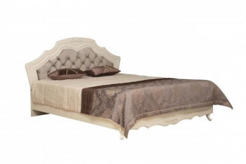 Кровать двойная "Кантри" (вудлайн кремовый/патина/ортопед/1820) в Олёкминске - olyokminsk.mebel54.com | фото