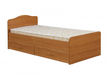 Кровать одинарная с ящиками 800-1 без матраса (круглые спинки) Вишня Оксфорд в Олёкминске - olyokminsk.mebel54.com | фото