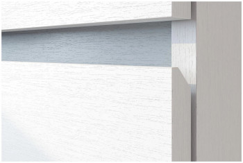 Модульная система "Токио" Пенал Белый текстурный / Белый текстурный в Олёкминске - olyokminsk.mebel54.com | фото