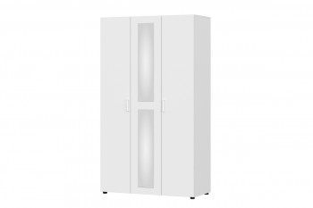 Модульная система "Токио" Шкаф трехстворчатый Белый текстурныйный в Олёкминске - olyokminsk.mebel54.com | фото