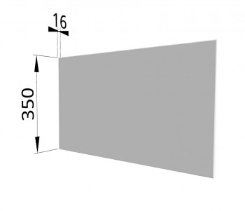 Панель торцевая (для шкафа горизонтального глубокого) ГПГ Ройс (Белый софт) в Олёкминске - olyokminsk.mebel54.com | фото