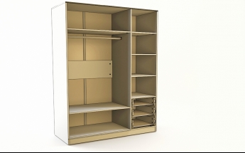 Шкаф 3-х створчатый с ящиками Классика (Белый/корпус Выбеленное дерево) в Олёкминске - olyokminsk.mebel54.com | фото
