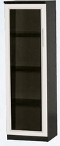 Шкаф нижний со стеклодверью ДЛЯ ГОСТИНОЙ ШНС-450 Венге/Дуб выбеленный в Олёкминске - olyokminsk.mebel54.com | фото