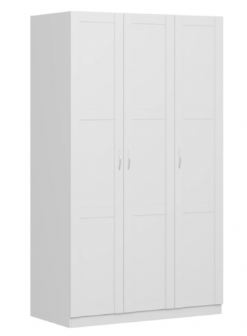 Шкаф трехдверный Пегас сборный белый в Олёкминске - olyokminsk.mebel54.com | фото