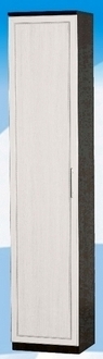 Шкаф высокий ДЛЯ ГОСТИНОЙ ШВ-450 Венге/Дуб выбеленный в Олёкминске - olyokminsk.mebel54.com | фото